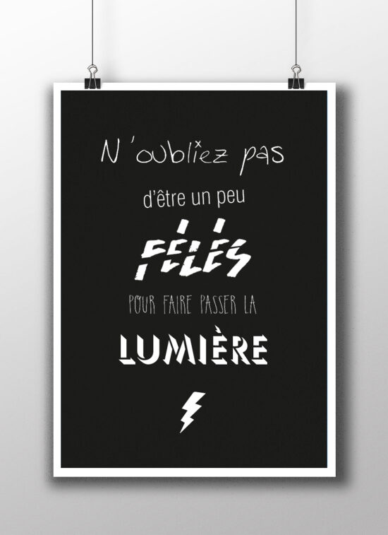 Affiche typographique